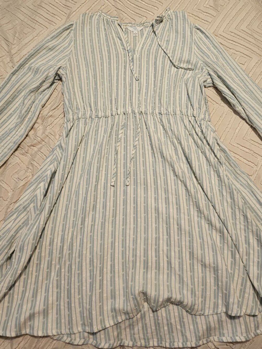 Blue/White Striped Dress